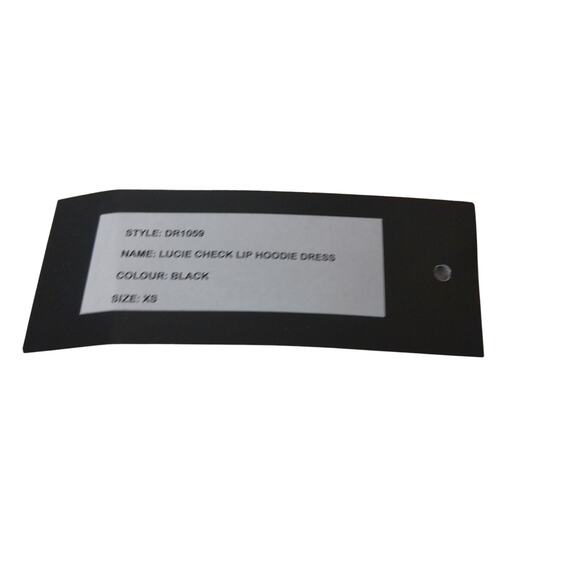 Markus Lupfer Lucie Plaid Lips Oversized Hoodie Dress Size XS New READ - Picture 9 of 9